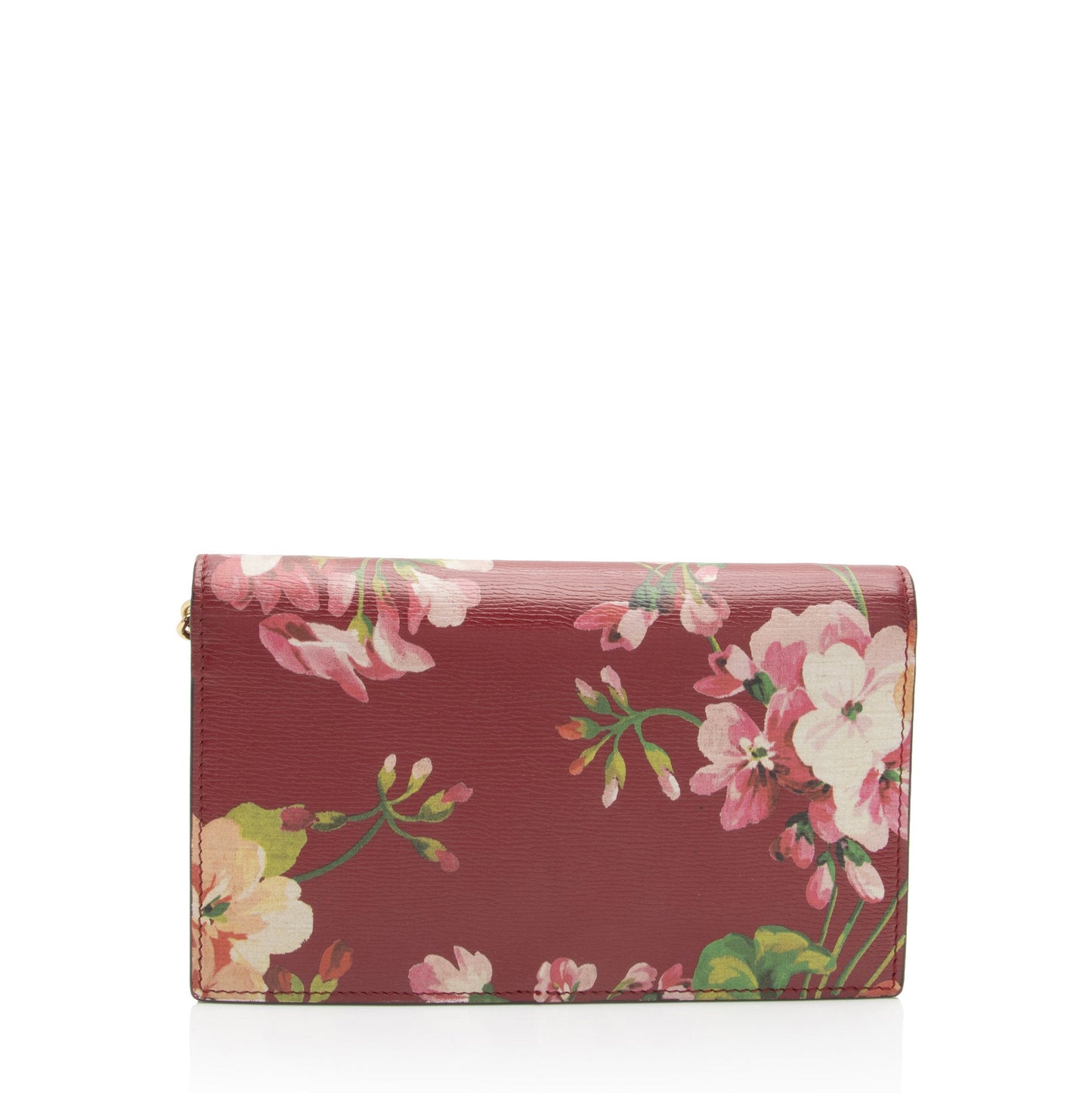 Gucci Leather Blooms Interlocking GG Wallet on Chain (SHF-dj50gX)