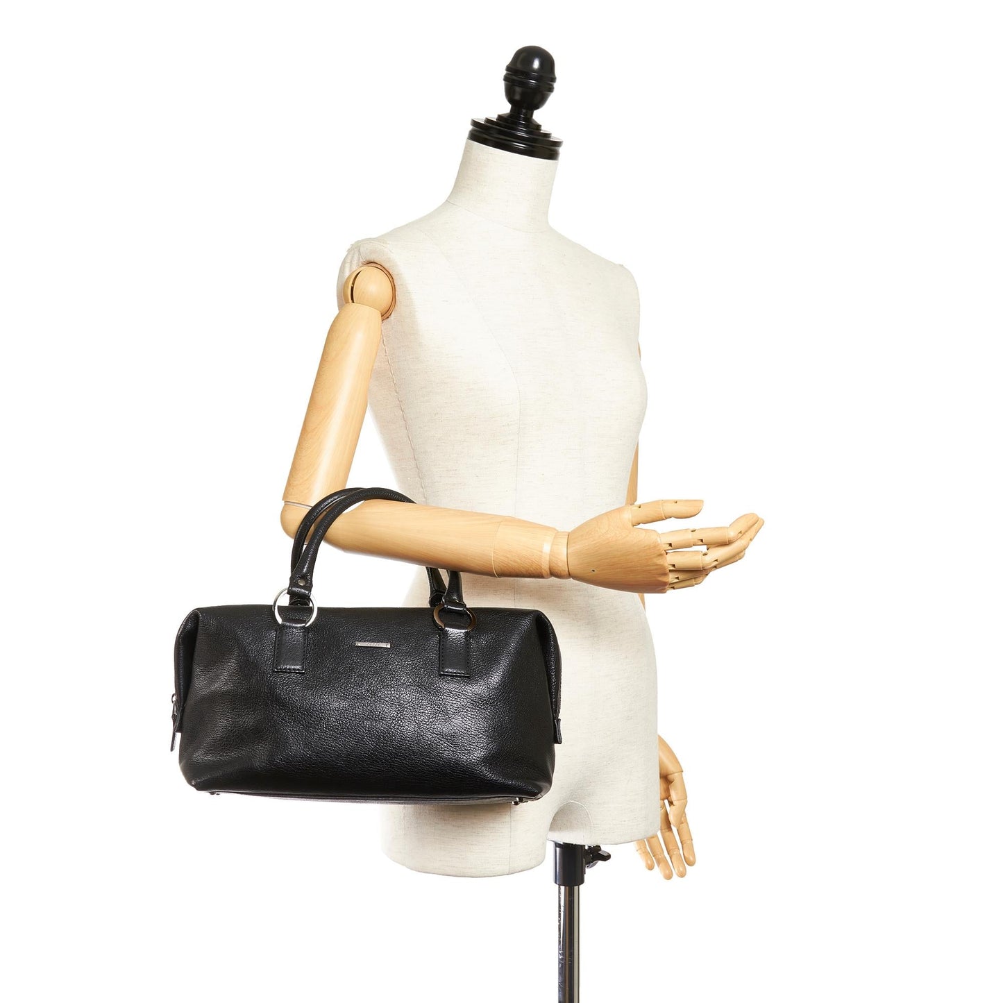 Gucci Leather Boston Bag (SHG-27075)