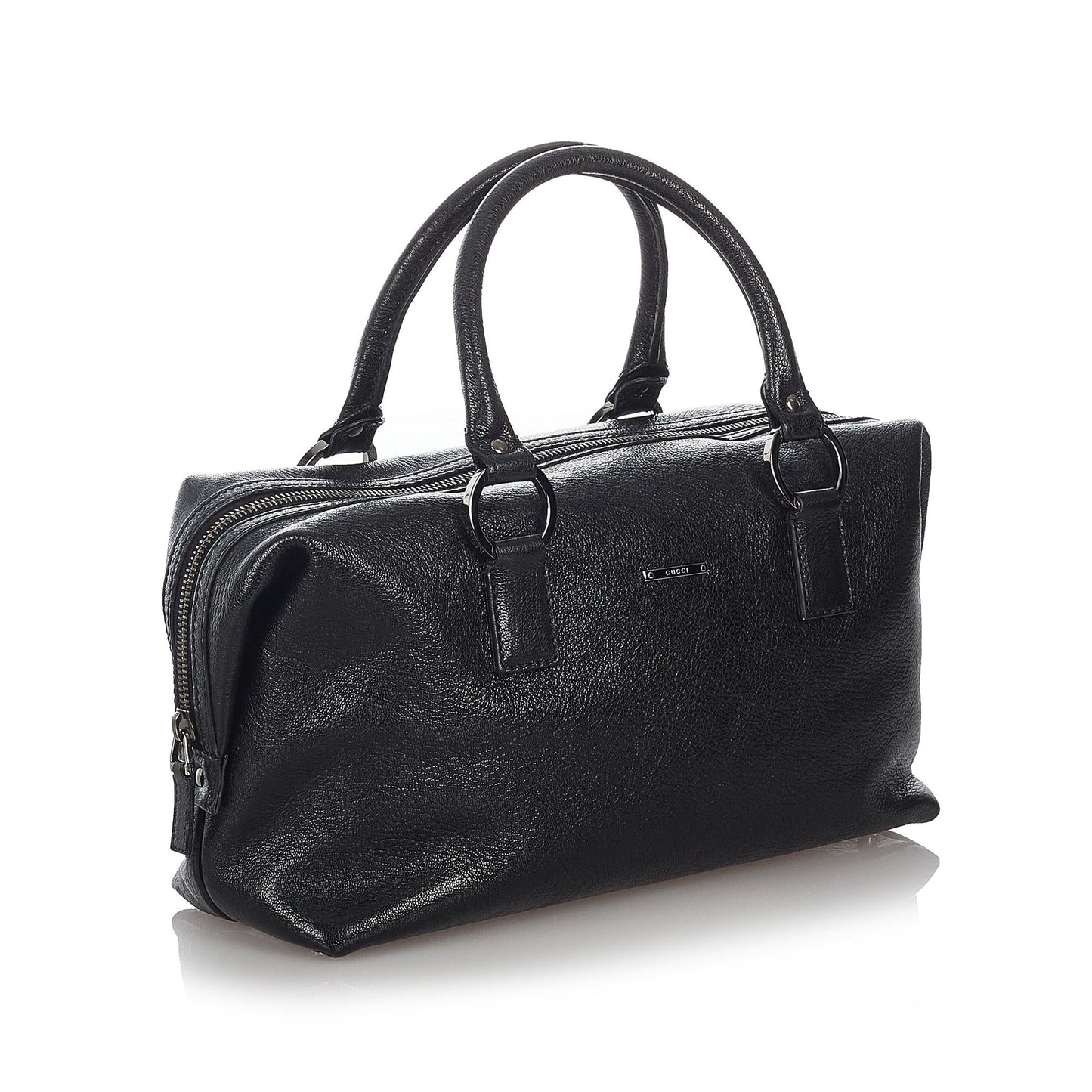 Gucci Leather Boston Bag (SHG-27075)