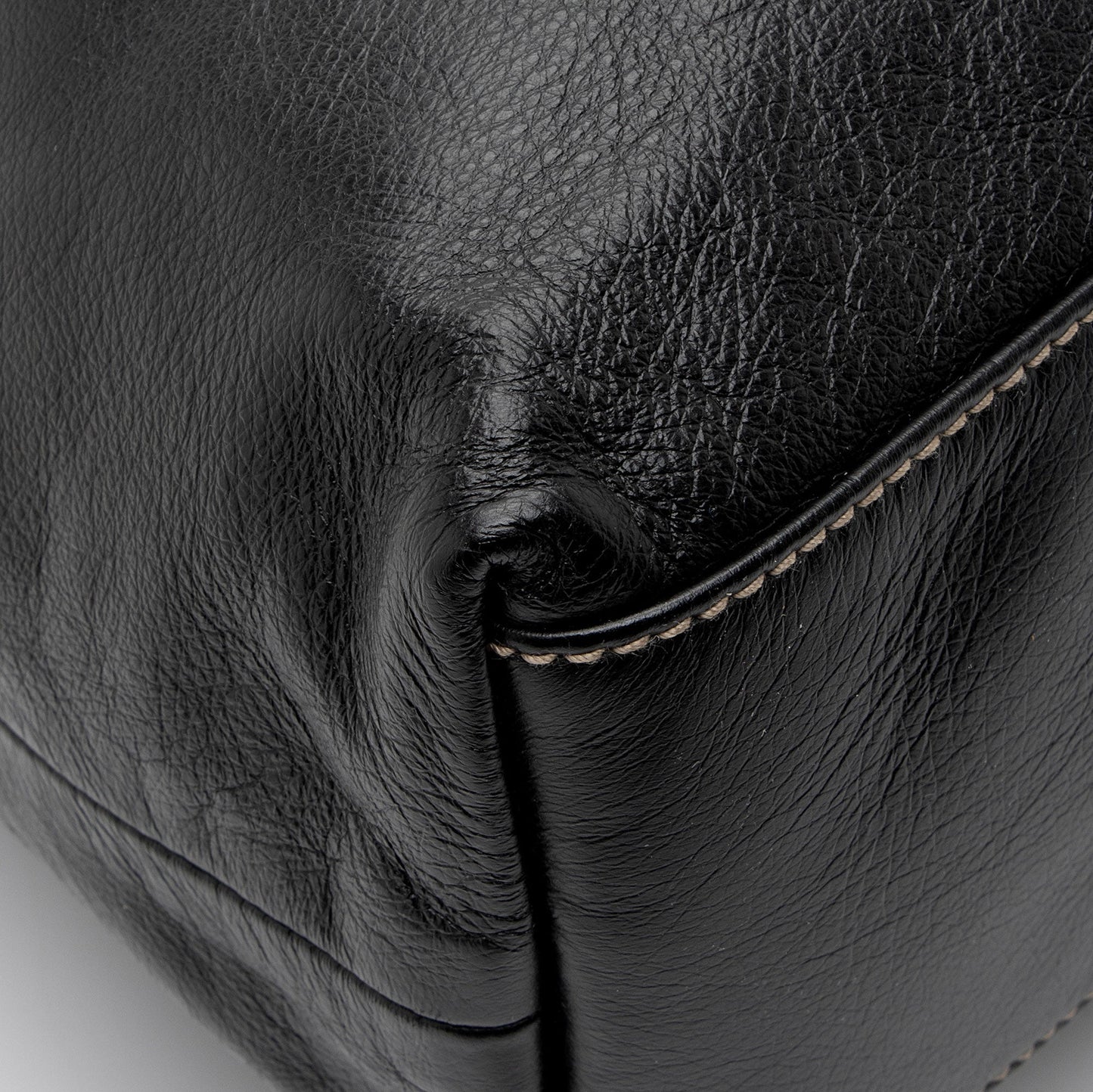 Gucci Leather Braided Large Shoulder Bag