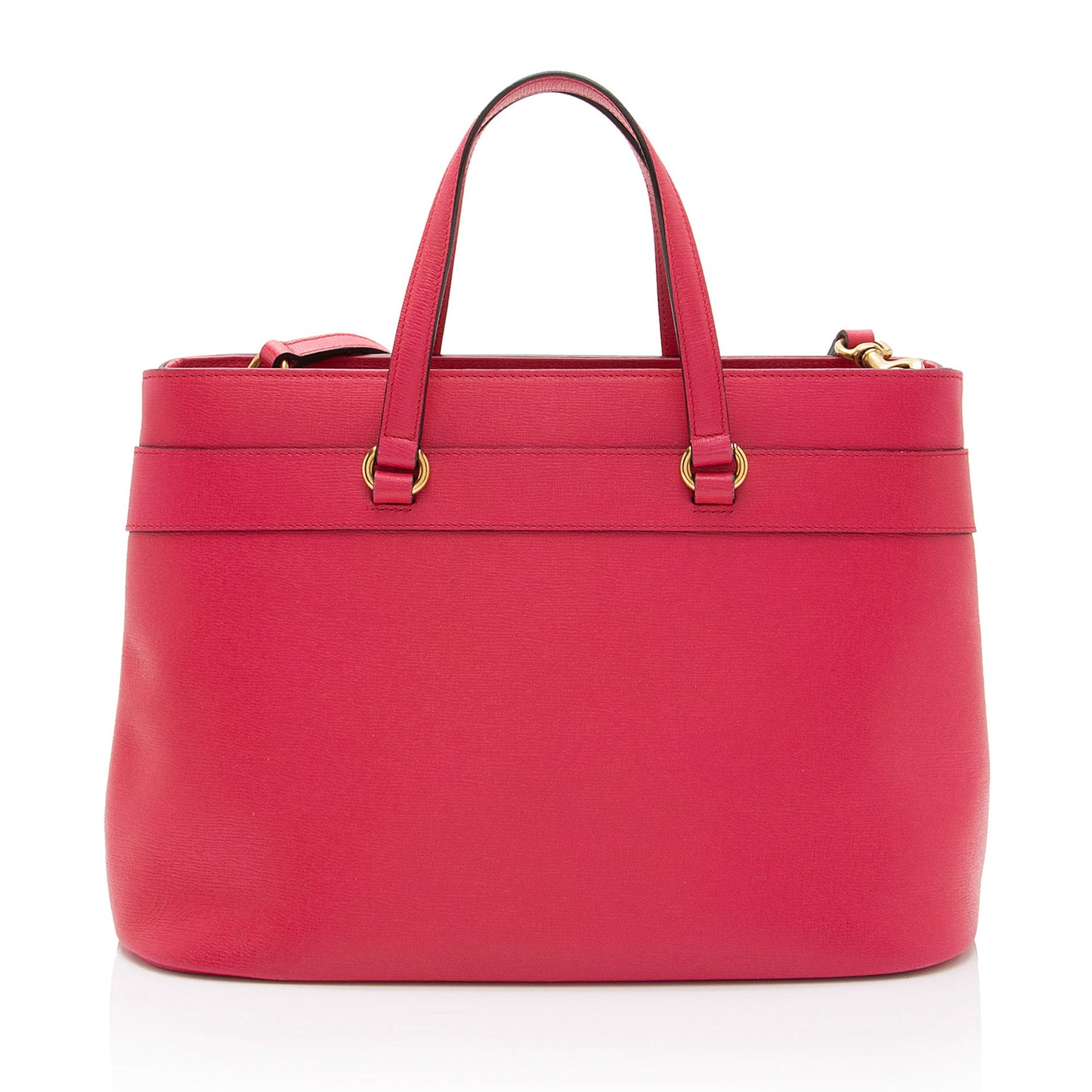 Gucci Leather Bright Bit Medium Tote (SHF-KAPGcj)
