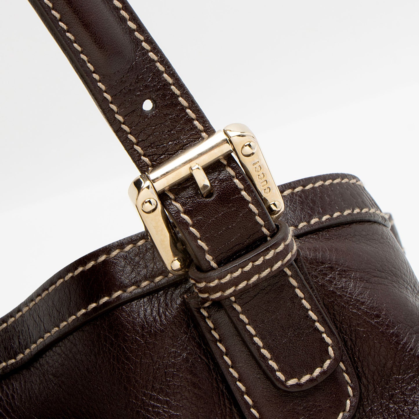 Gucci Leather Britt Medium Tote