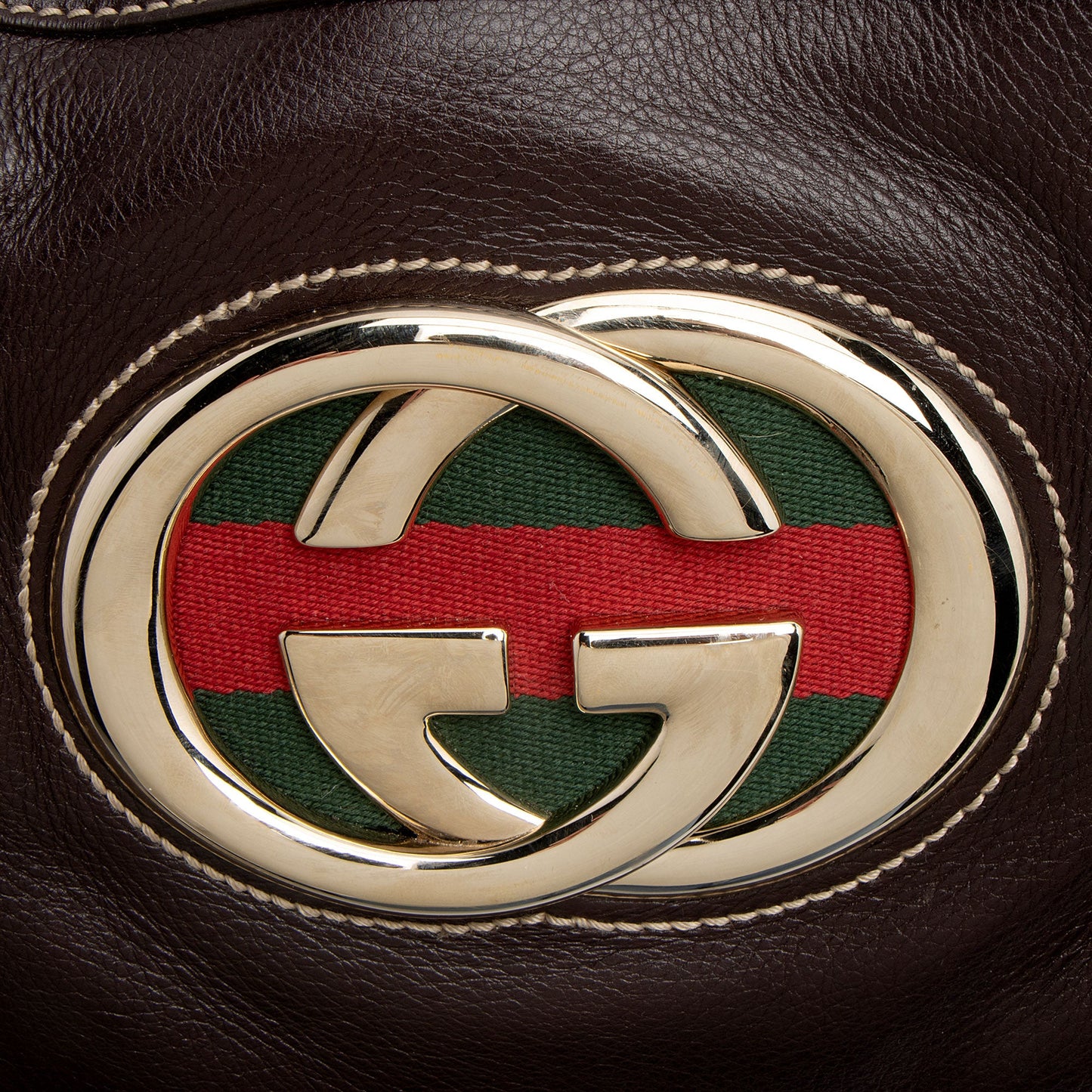 Gucci Leather Britt Medium Tote