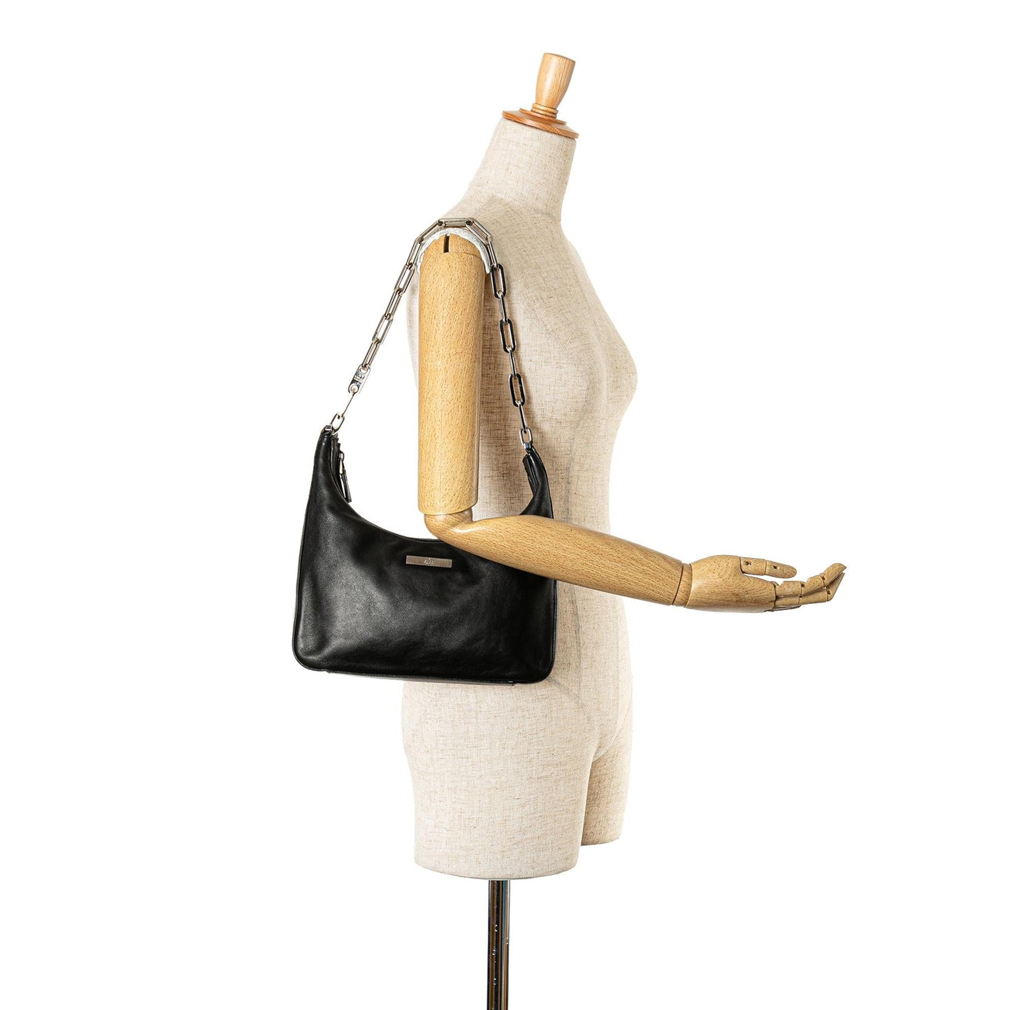 Gucci Leather Chain Shoulder Bag (SHG-5fRLeA)