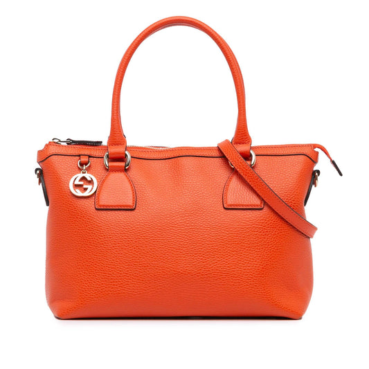 Gucci Leather Charmy Satchel
