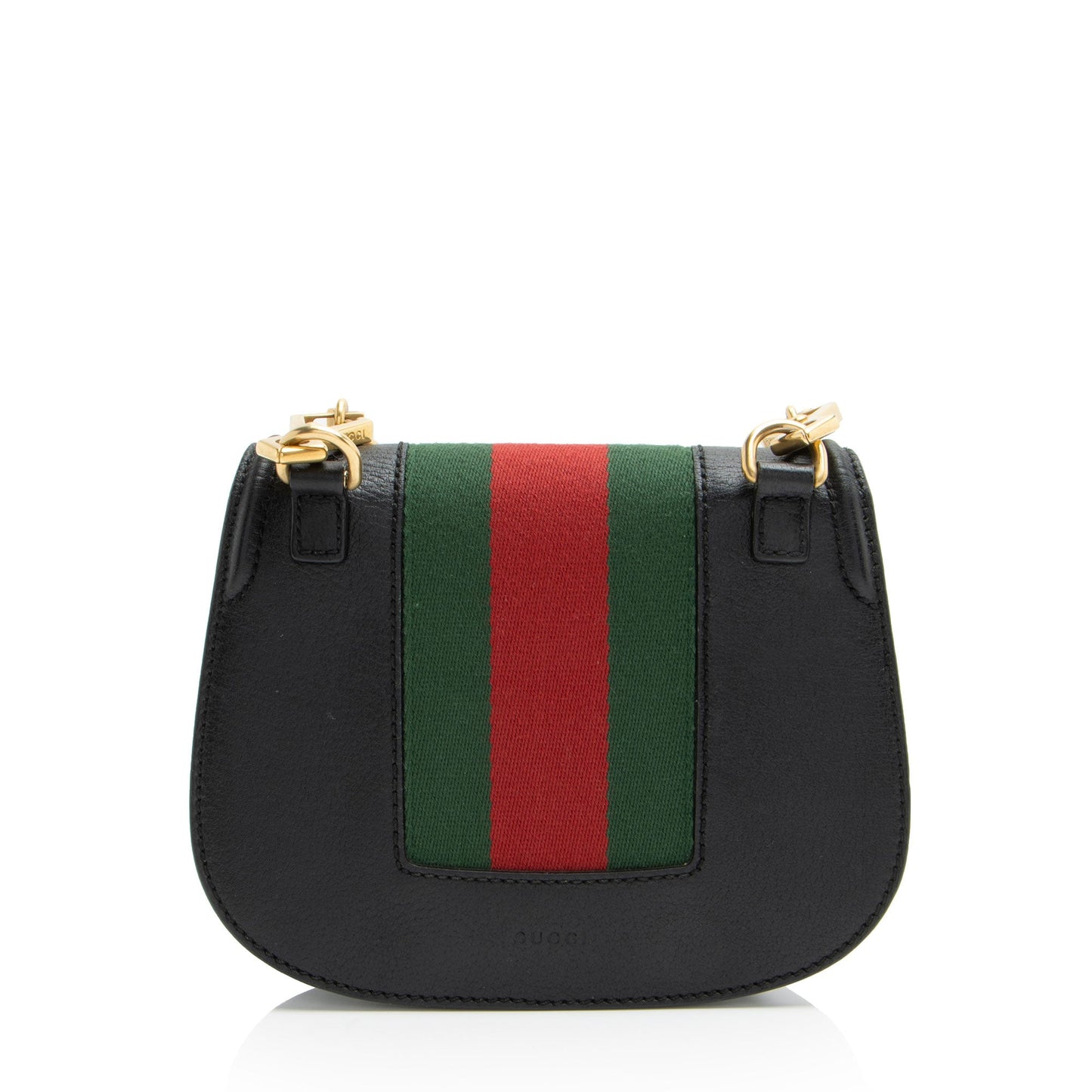 Gucci Leather Crystal Butterfly Linea Totem Small Crossbody