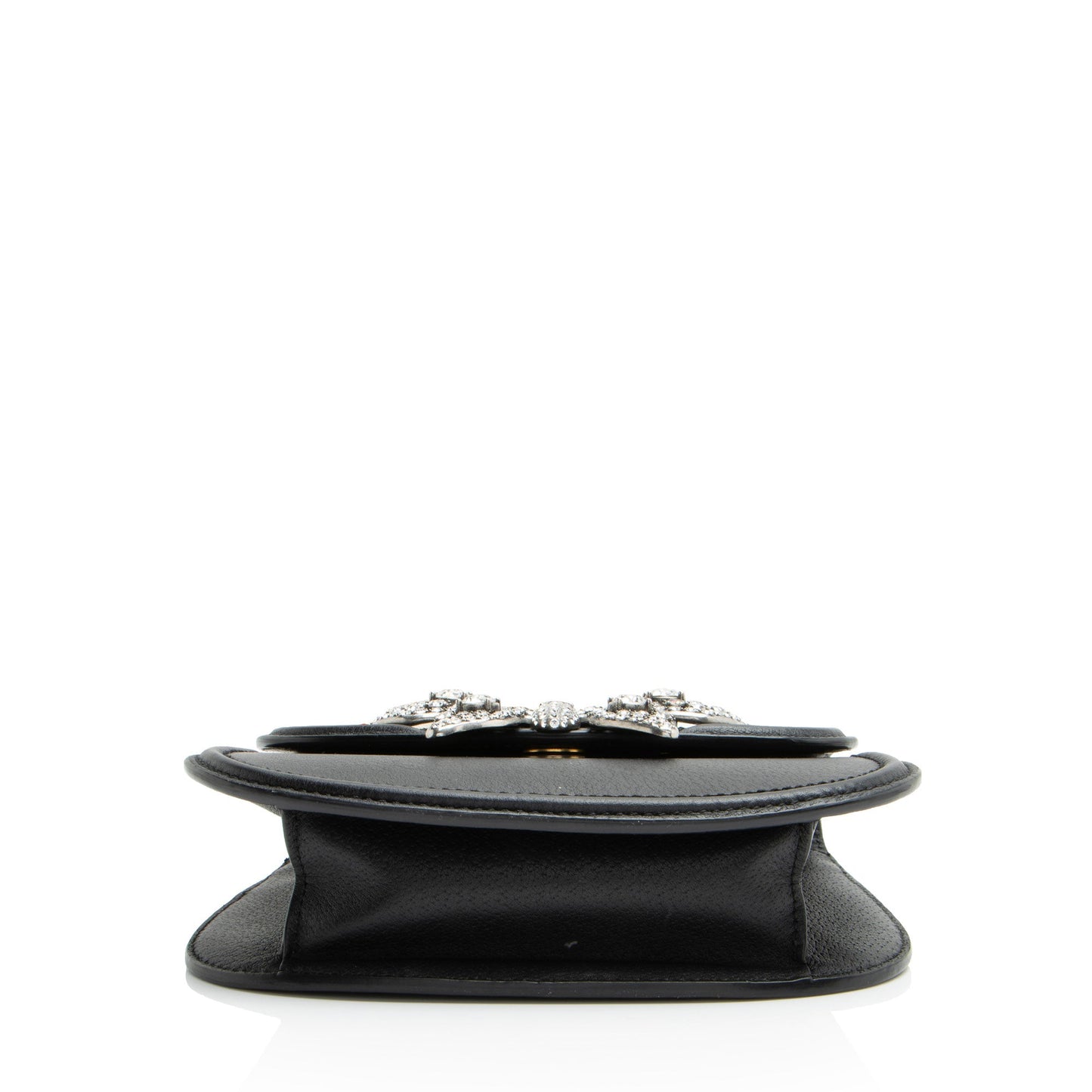 Gucci Leather Crystal Butterfly Linea Totem Small Crossbody