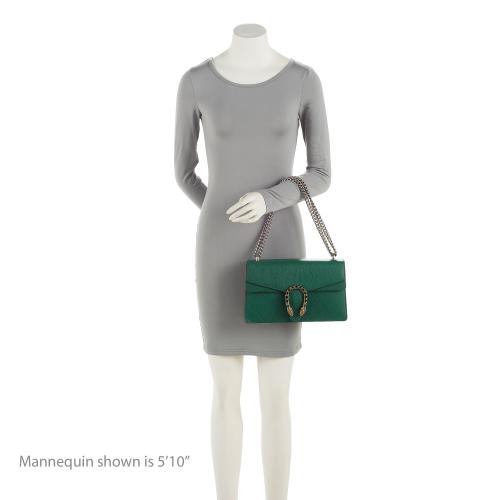 Gucci Leather Crystal Dionysus Small Shoulder Bag (SHF-0jMRJC)