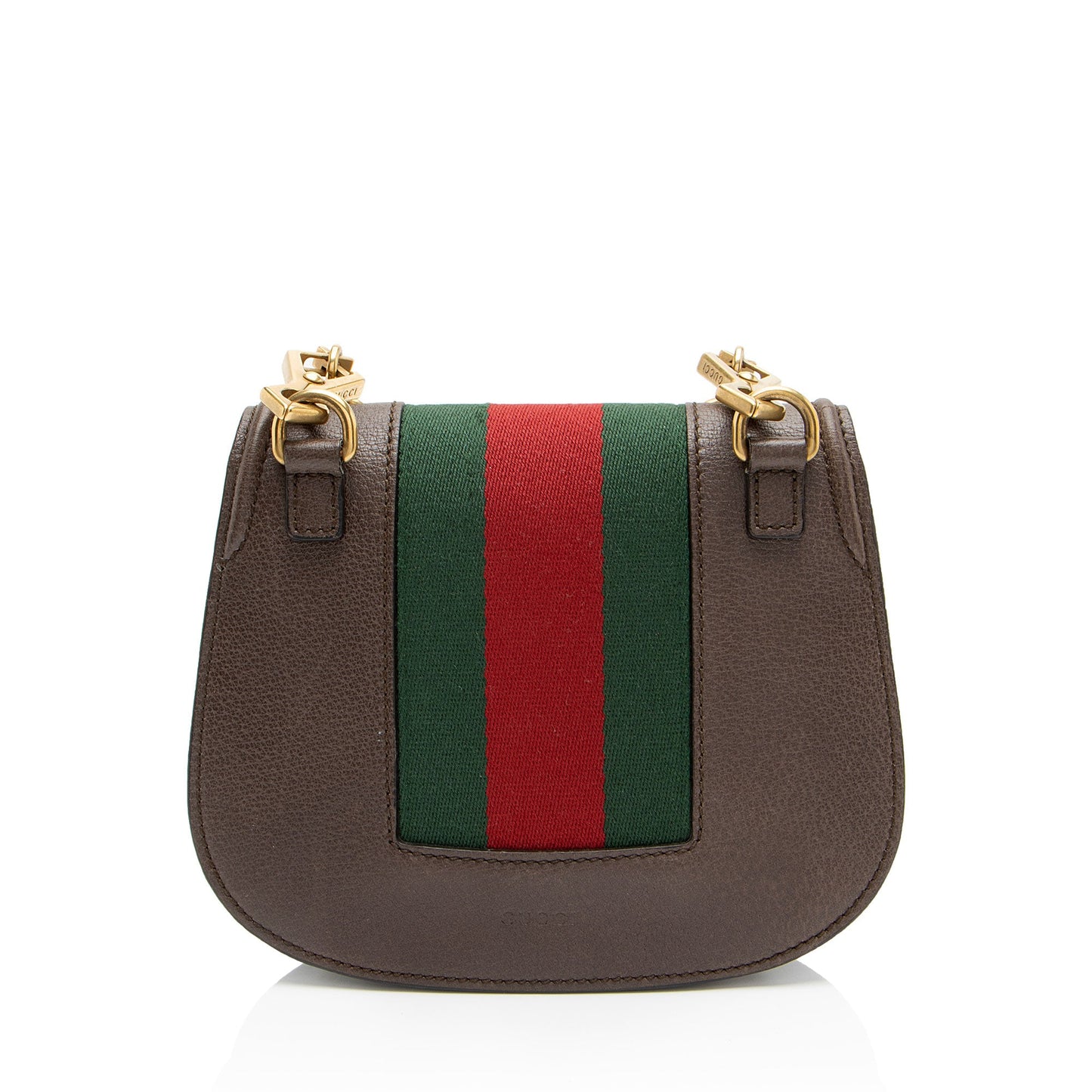 Gucci Leather Crystal Heart Linea Totem Small Crossbody