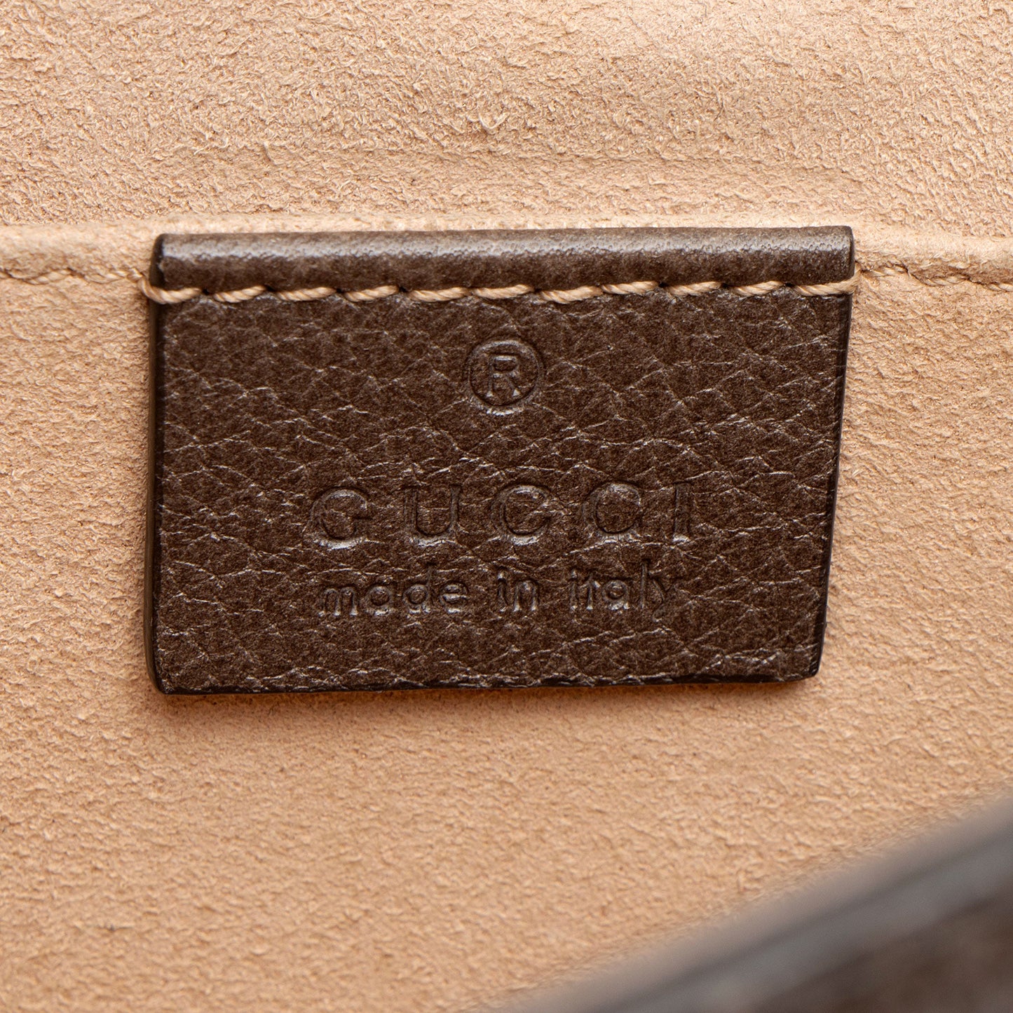 Gucci Leather Crystal Heart Linea Totem Small Crossbody