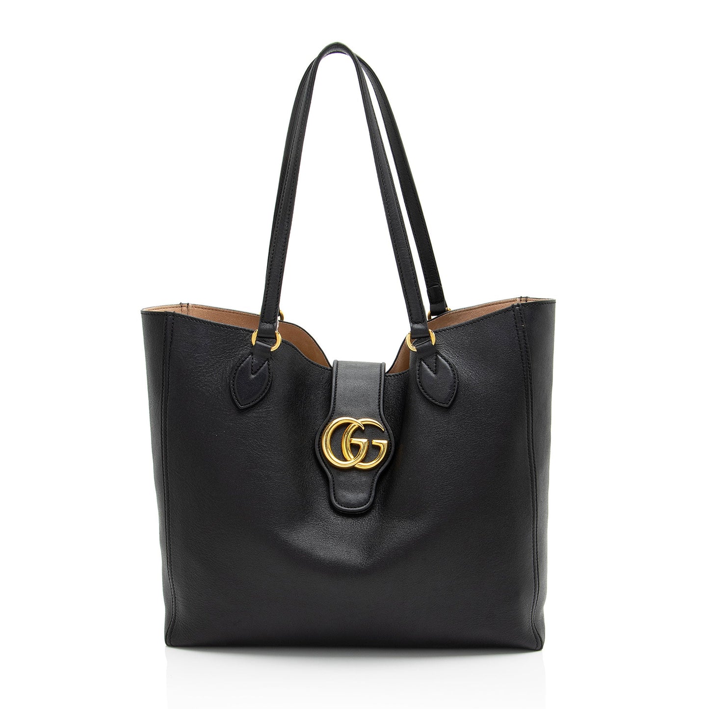 Gucci Leather Dahlia Medium Tote (SHF-G7nIG2)