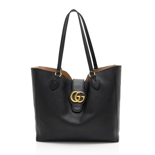 Gucci Leather Dahlia Medium Tote (SHF-G7nIG2)