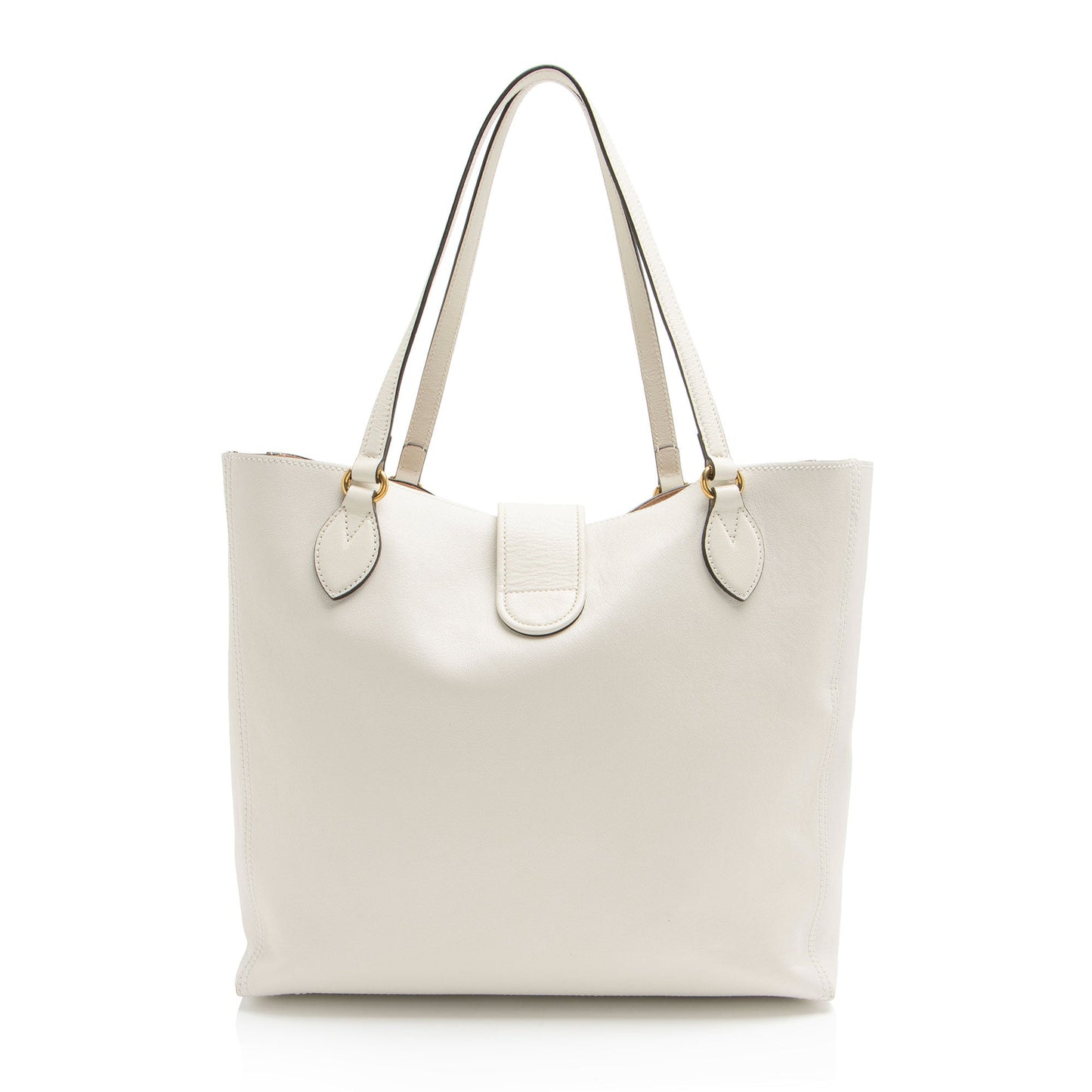 Gucci Leather Dahlia Medium Tote (SHF-l9vBxj)