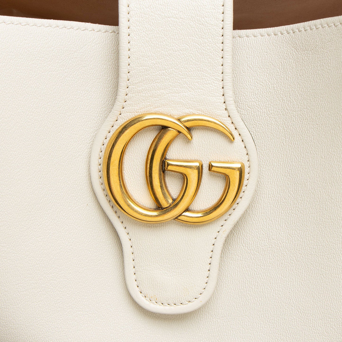 Gucci Leather Dahlia Medium Tote (SHF-l9vBxj)