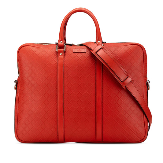 Gucci Leather Diamante Business Bag