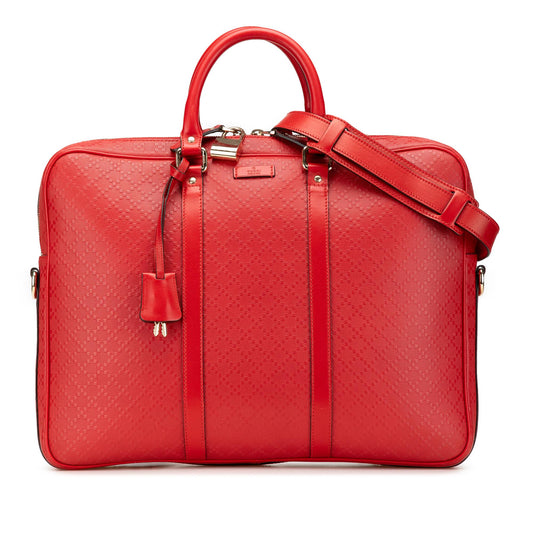 Gucci Leather Diamante Business Bag