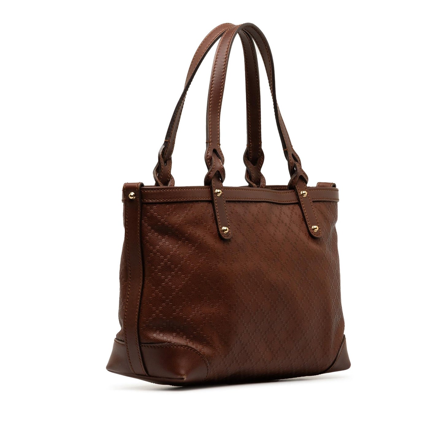 Gucci Leather Diamante Craft Tote Bag (SHG-vw7BV7)
