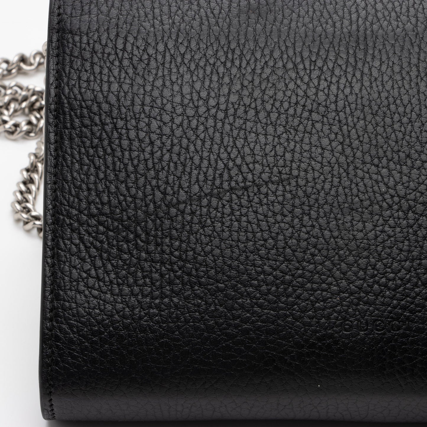 Gucci Leather Crystal Dionysus Chain Wallet (SHF-fJzaNK)