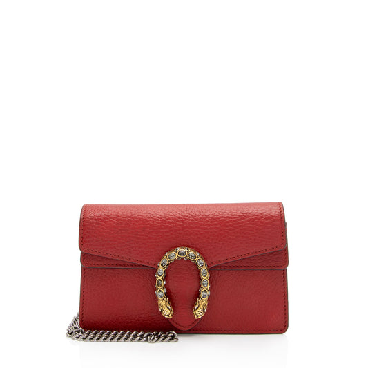 Gucci Leather Dionysus Super Mini Bag (SHF-dJCZBB)