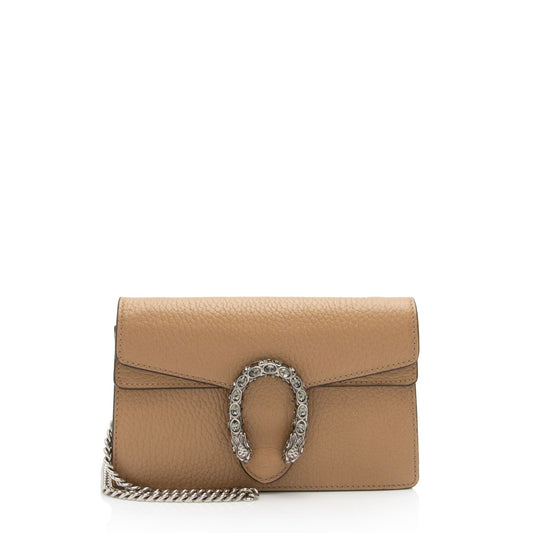 Gucci Leather Dionysus Super Mini Bag (SHF-B1JkXs)