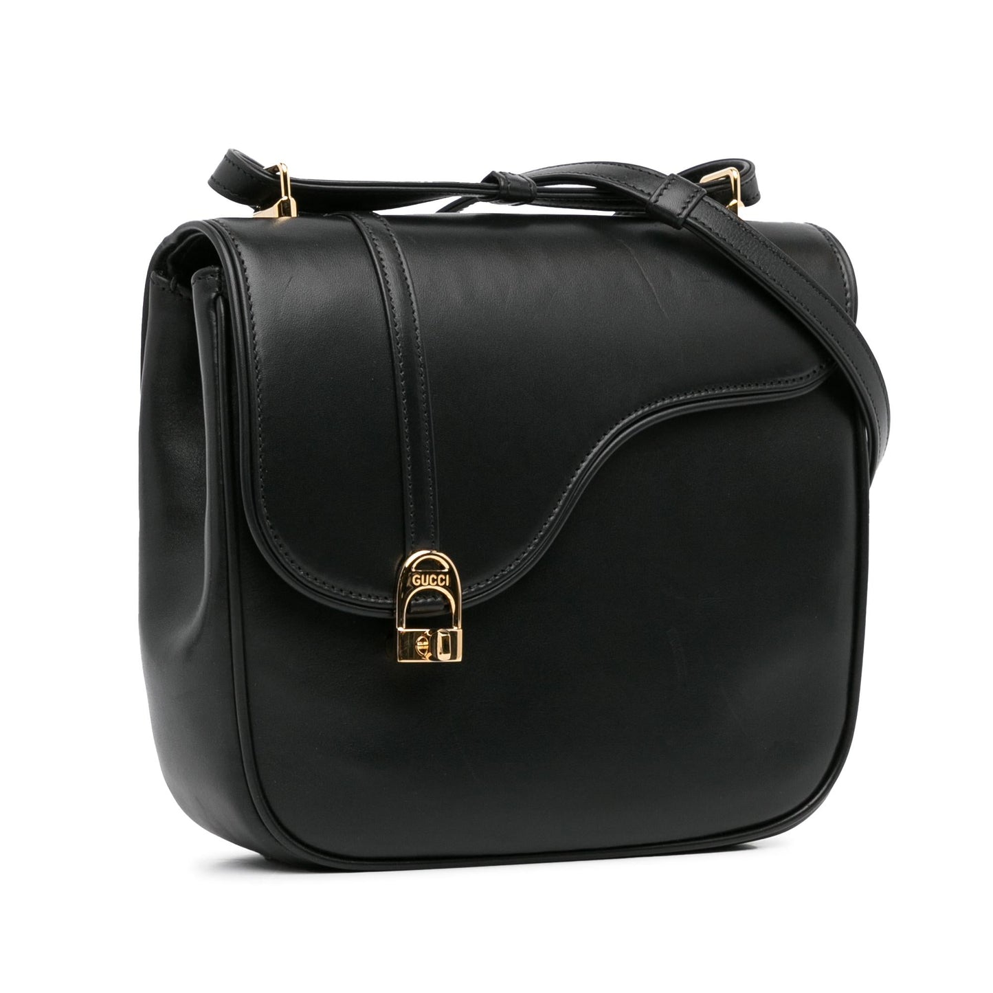 Gucci Leather Equestrian Crossbody (SHG-YHWrQK)