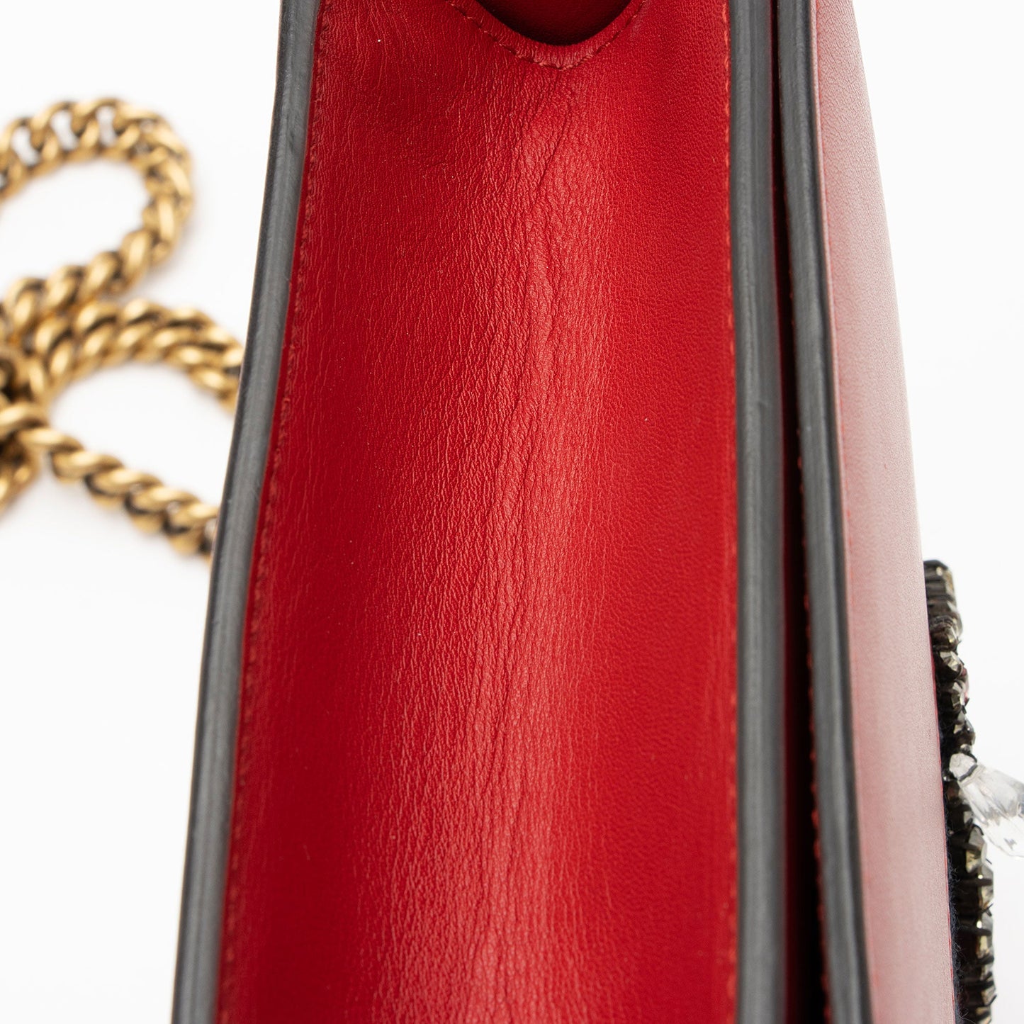Gucci Leather Evil Eye Chain Medium Shoulder Bag
