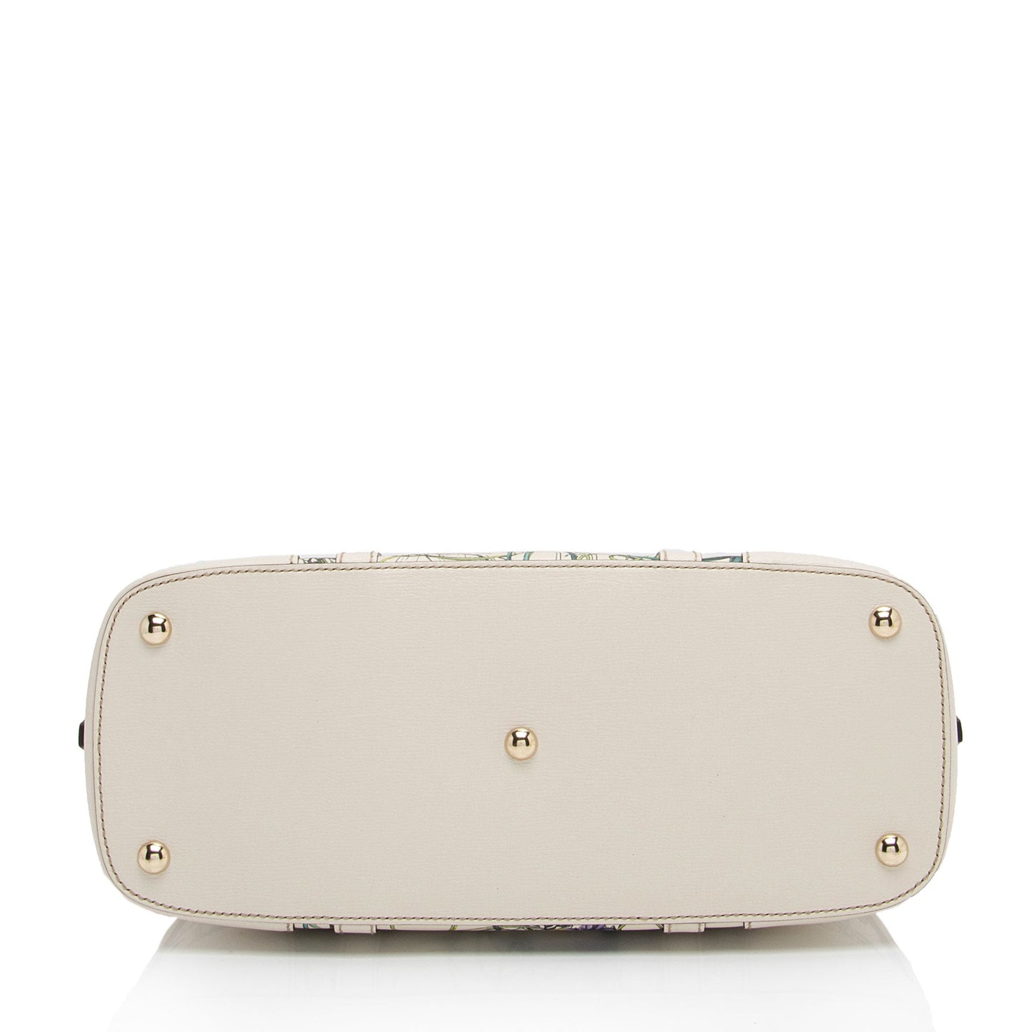 Gucci Leather Flora Nice Satchel (SHF-5DGwQW)