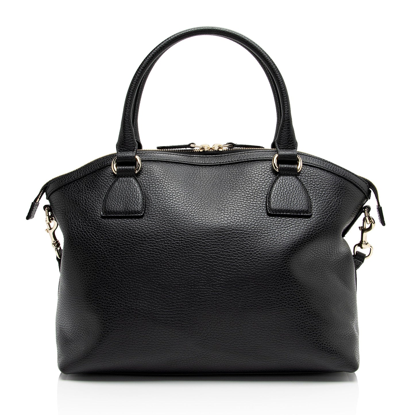 Gucci Leather GG Charm Dome Large Satchel (SHF-ijUjSb)