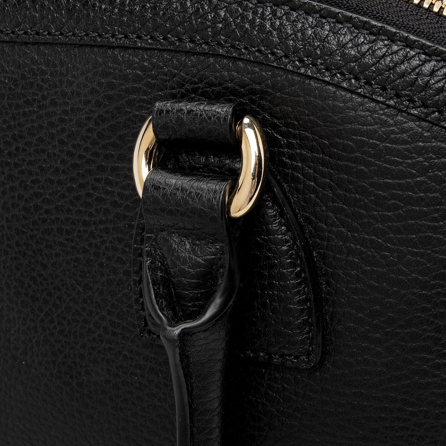 Gucci Leather GG Charm Dome Large Satchel (SHF-ijUjSb)