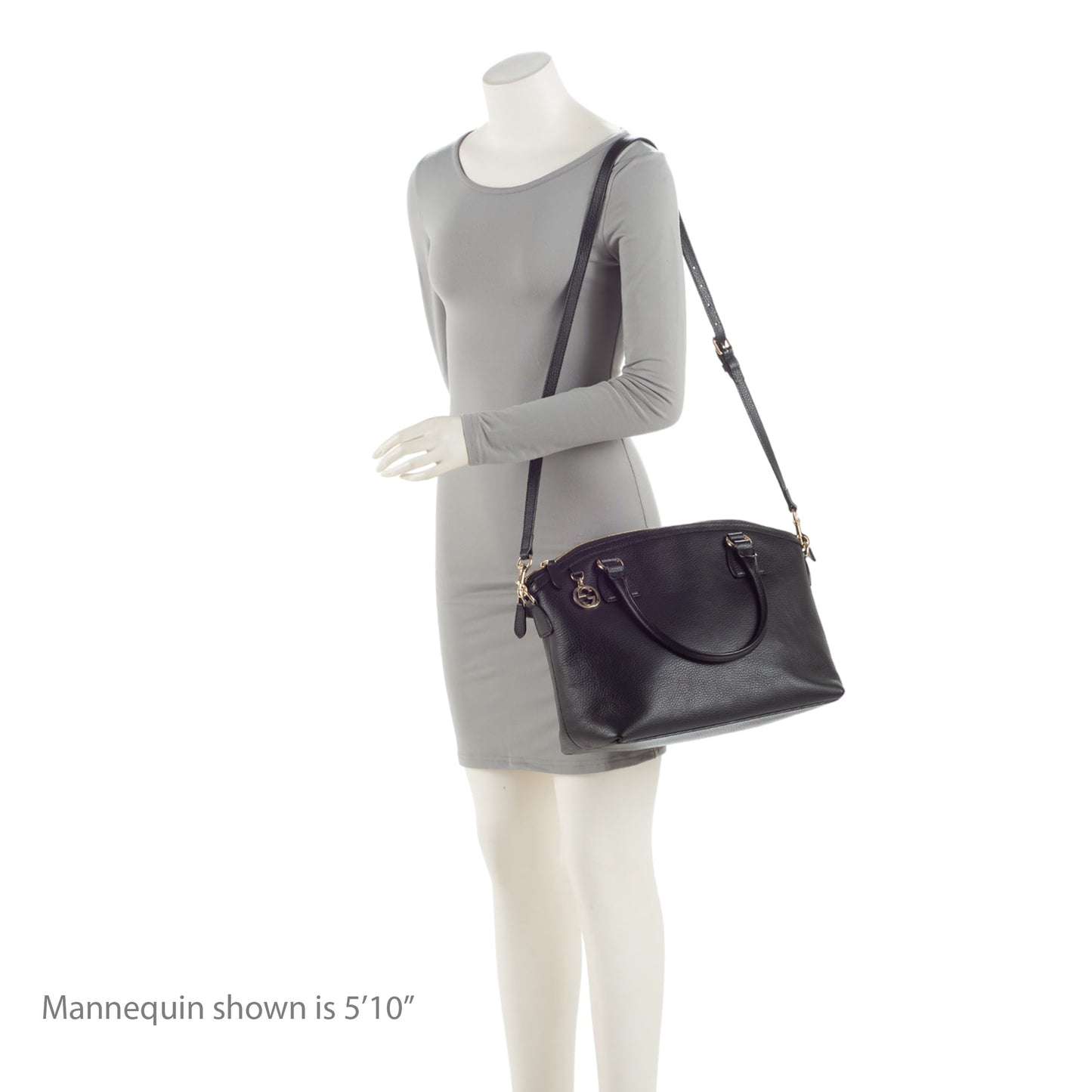 Gucci Leather GG Charm Dome Large Satchel (SHF-ijUjSb)