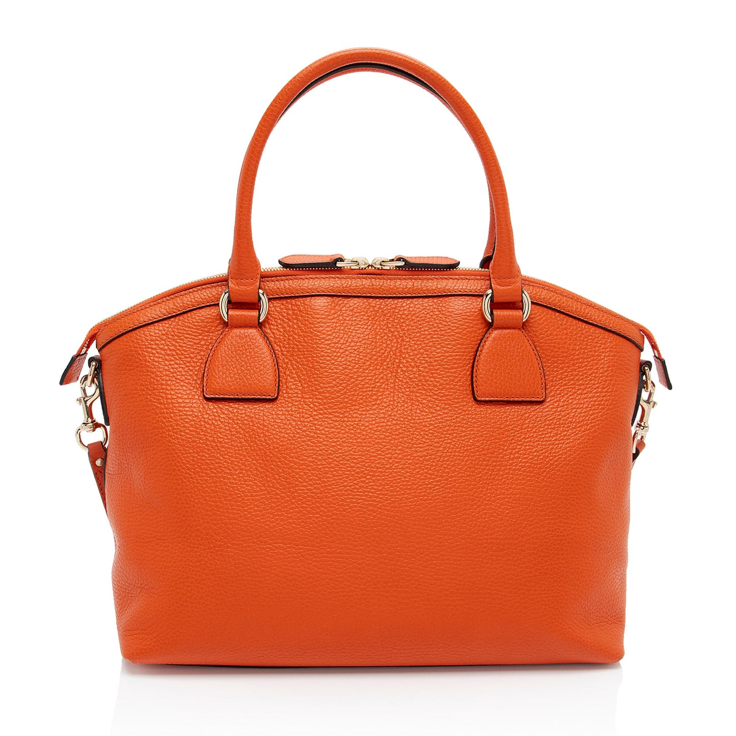 Gucci Leather GG Charm Dome Large Satchel (SHF-mAjdM8)
