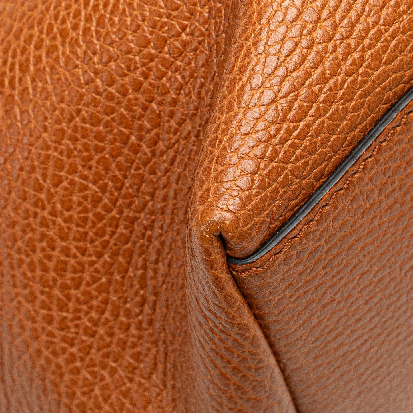 Gucci Leather GG Charm Dome Satchel