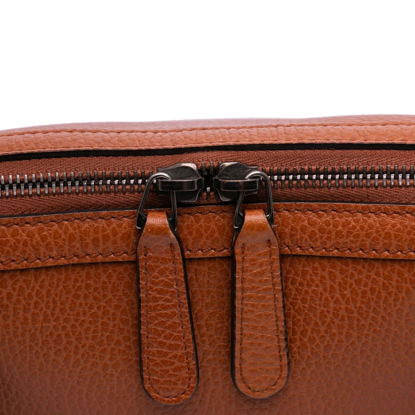 Gucci Leather GG Charm Dome Satchel