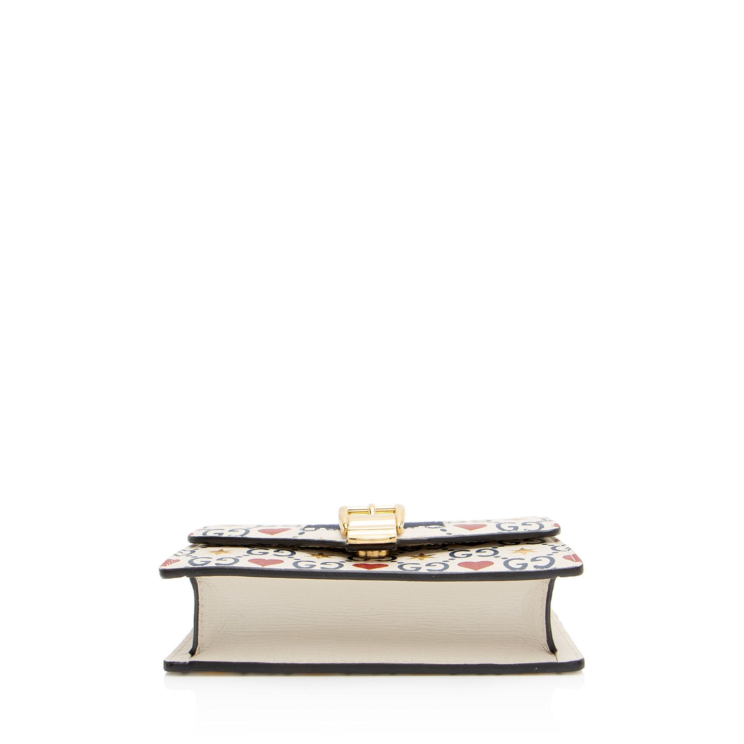 Gucci Leather GG Heart Stars Sylvie Super Mini Shoulder Bag