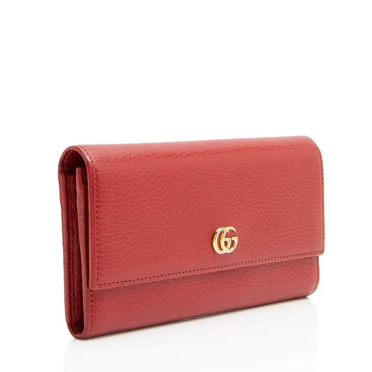 Gucci Leather Double G Continental Wallet