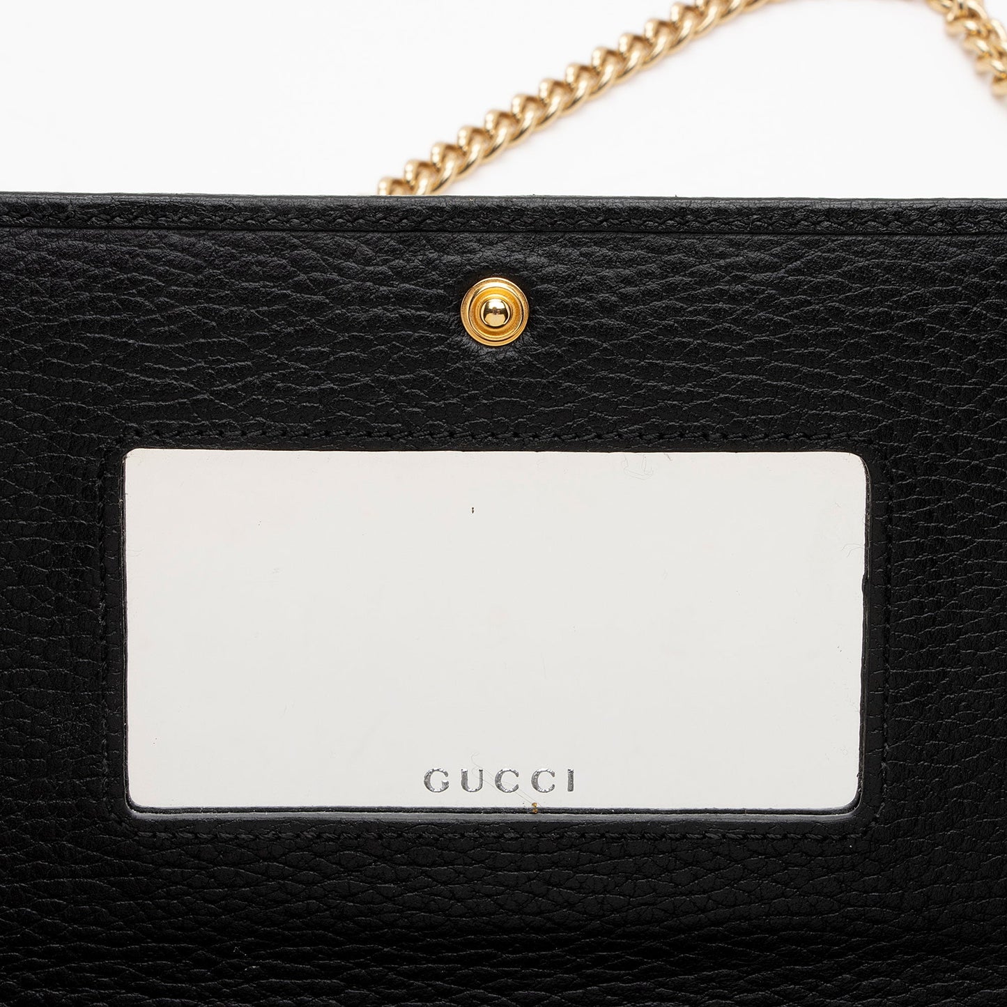 Gucci Leather GG Marmont Mini Chain Bag (SHF-x0poGV)