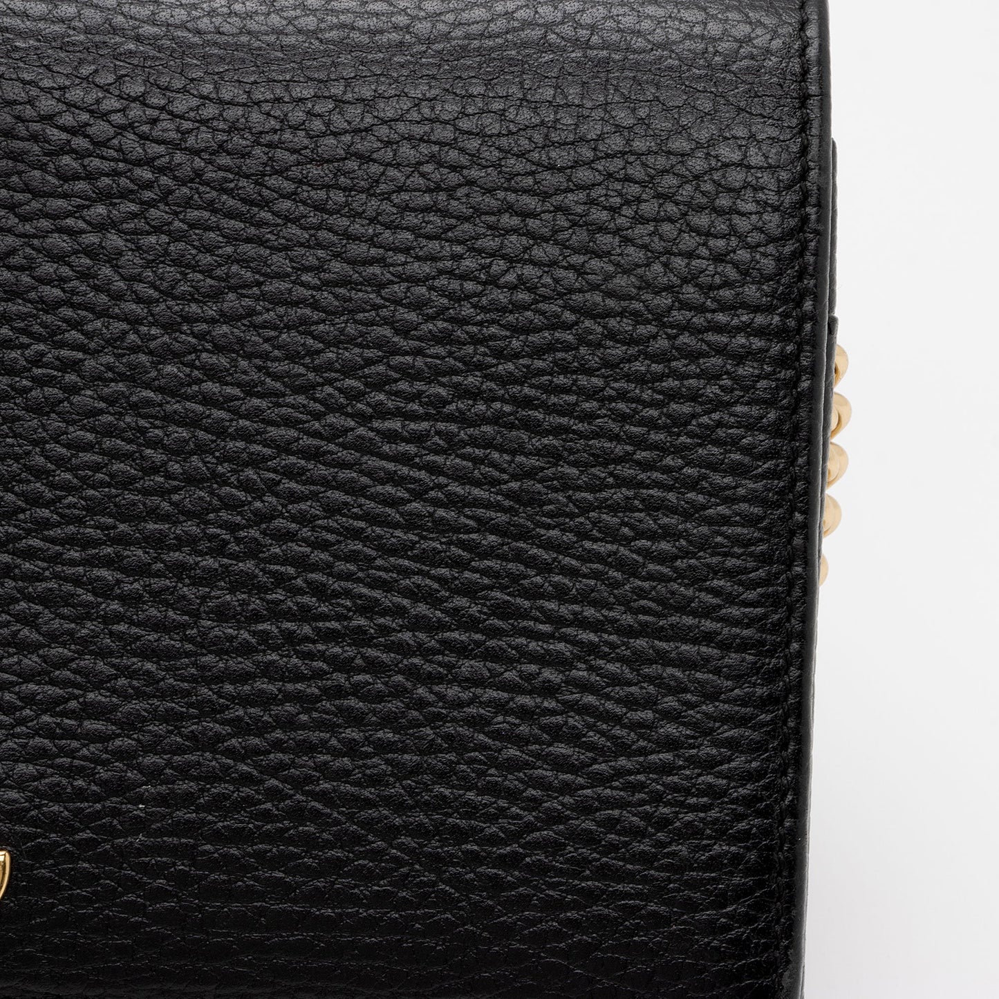Gucci Leather GG Marmont Mini Chain Bag (SHF-x0poGV)