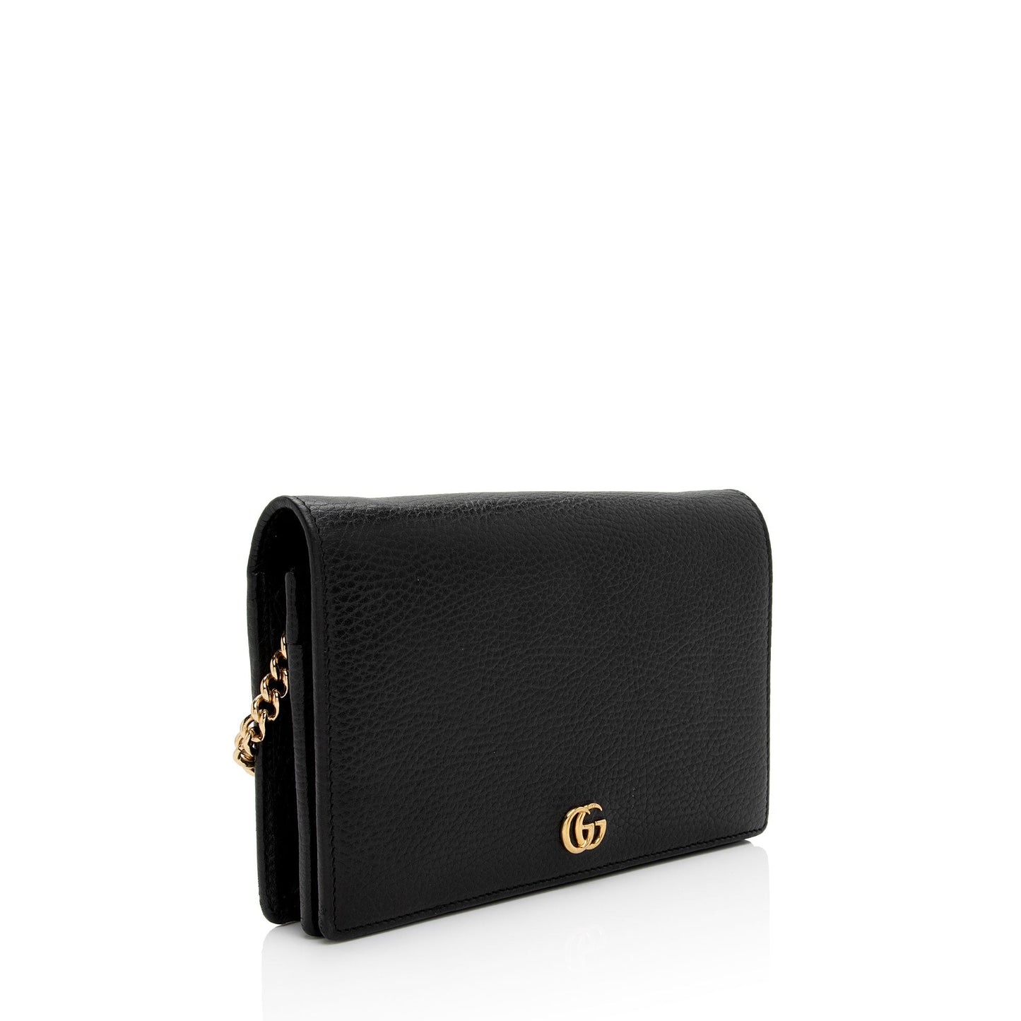 Gucci Leather GG Marmont Mini Chain Bag (SHF-x0poGV)