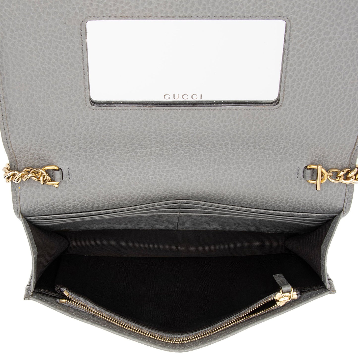 Gucci Leather GG Marmont Mini Chain Bag (SHF-xtqH5g)