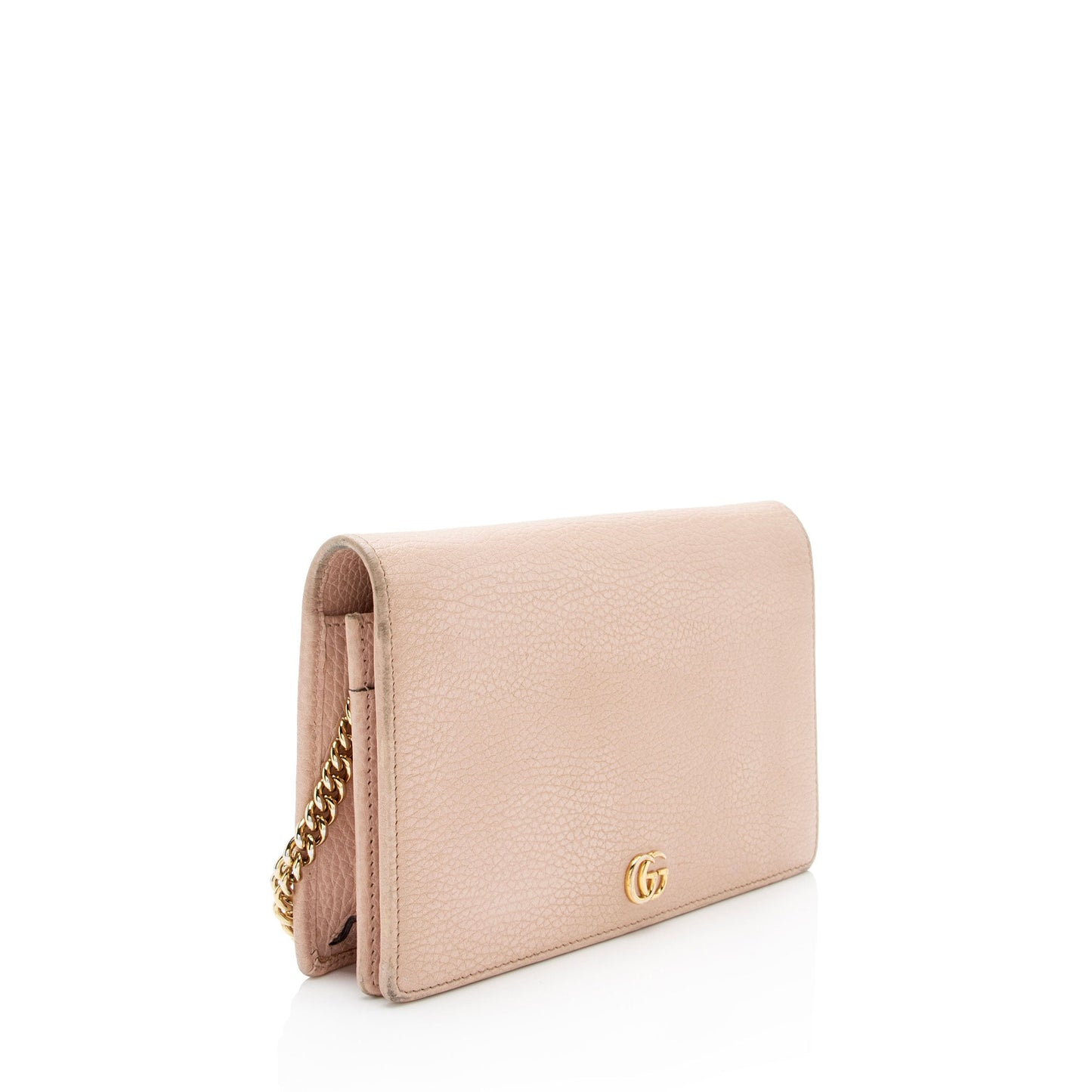 Gucci Leather GG Marmont Mini Chain Bag (SHF-bvCAjP)