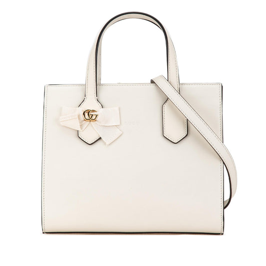 Gucci Leather GG Ribbon Satchel (SHG-nYfnJ2)