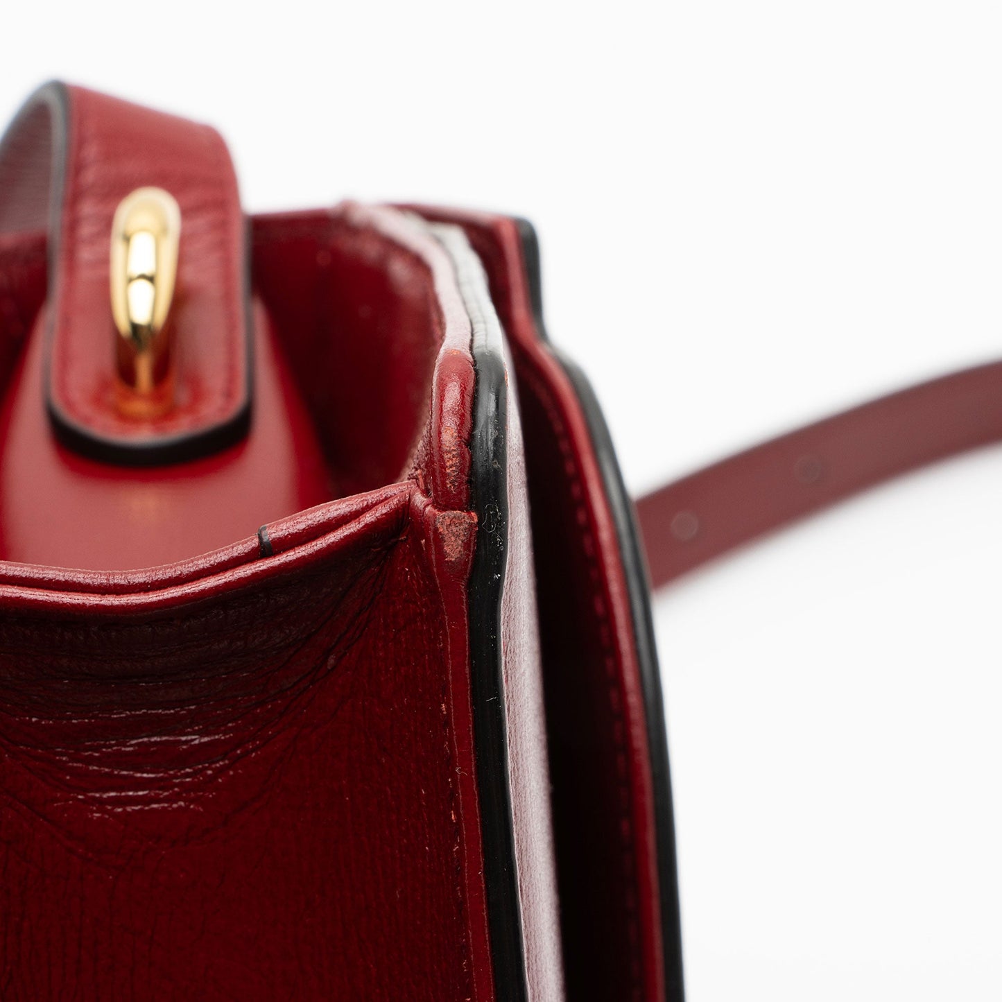 Gucci Leather GG Ring Shoulder Bag