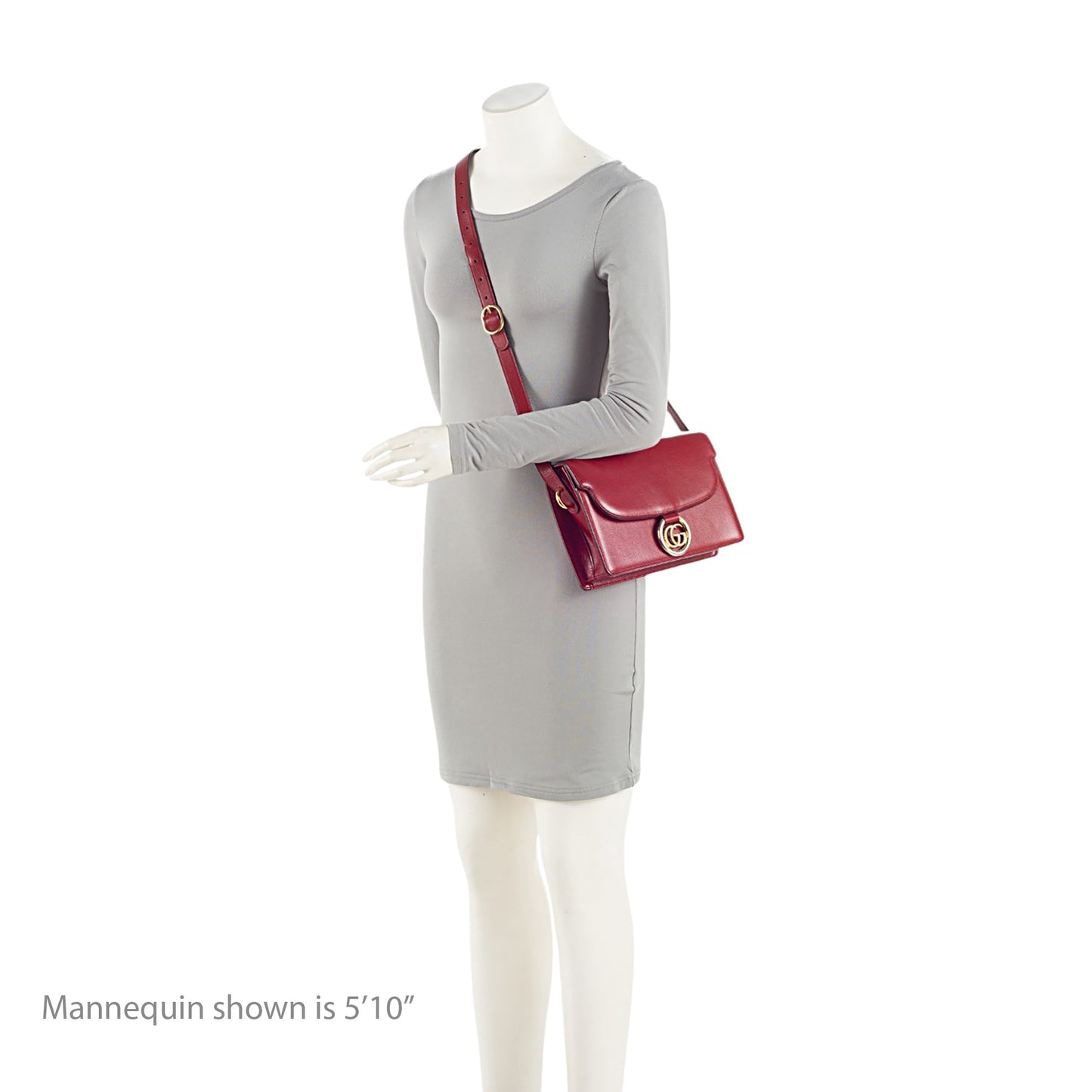 Gucci Leather GG Ring Shoulder Bag