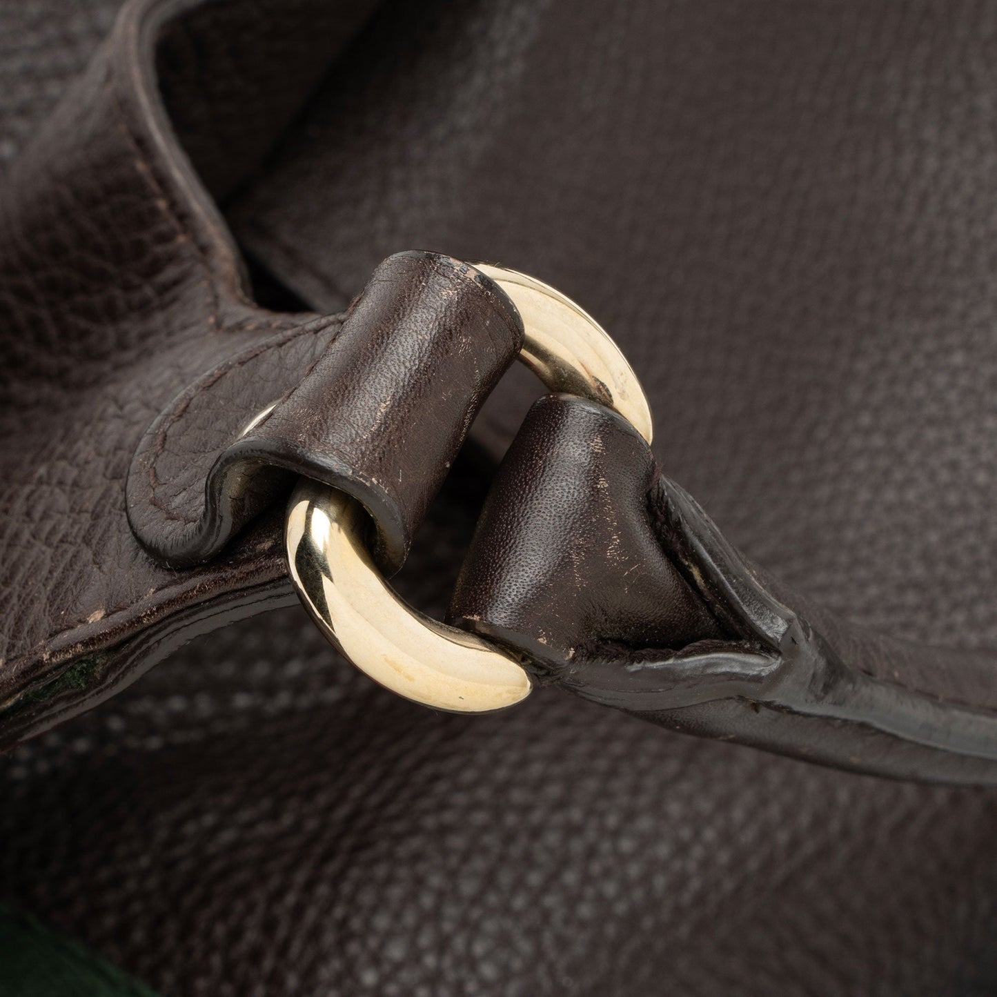 Gucci Leather Heritage Web Buckle Medium Satchel
