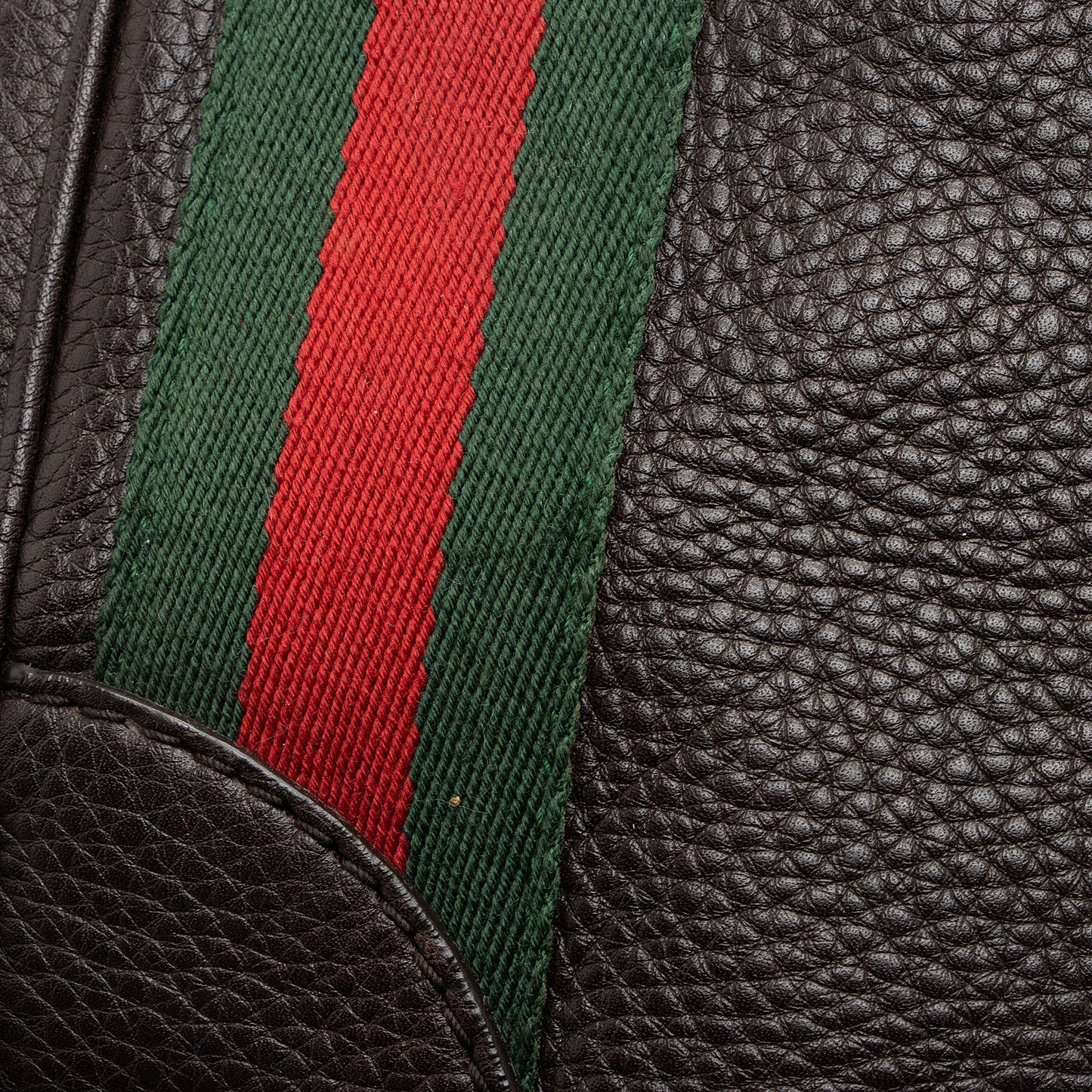 Gucci Leather Heritage Web Buckle Medium Satchel