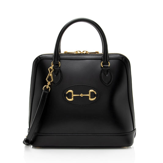 Gucci Leather Horsebit 1955 Medium Satchel