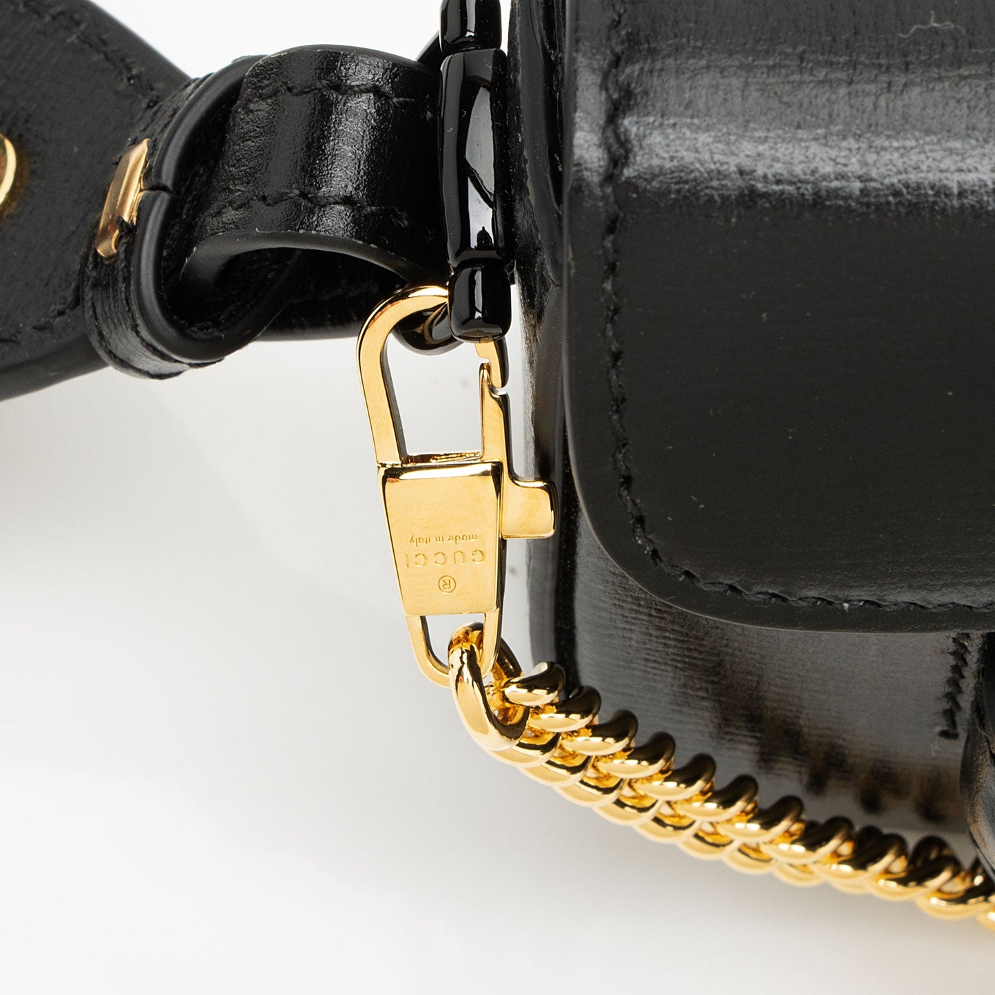 Gucci Leather Horsebit 1955 Super Mini Shoulder Bag
