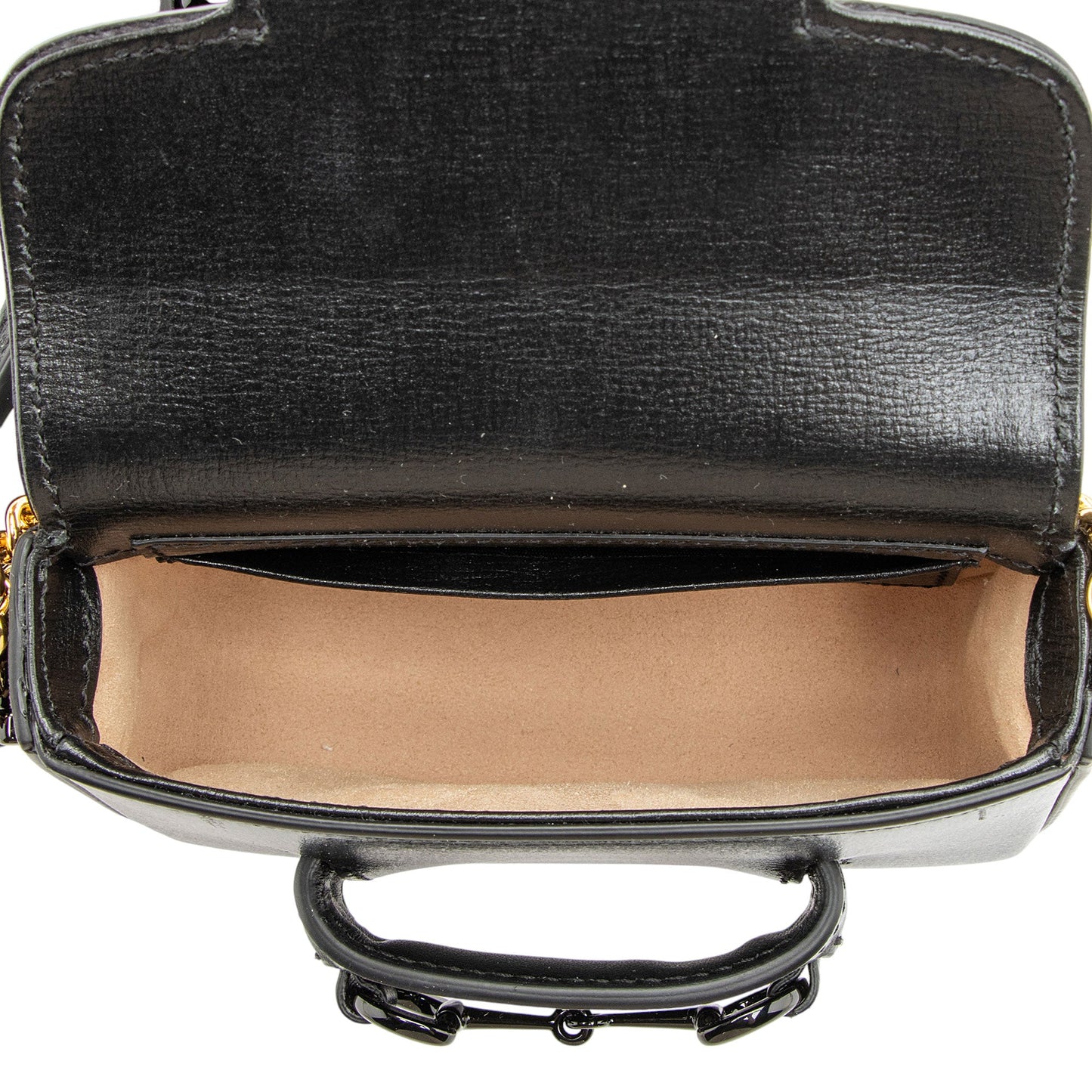 Gucci Leather Horsebit 1955 Super Mini Shoulder Bag
