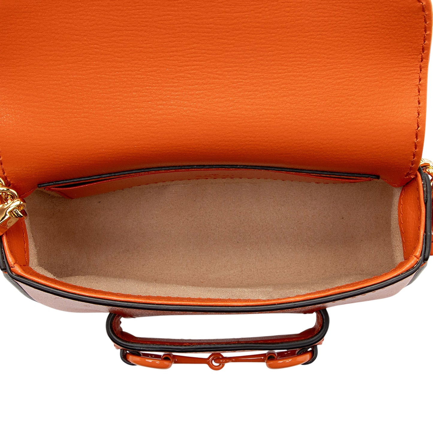 Gucci Leather Horsebit 1955 Super Mini Shoulder Bag