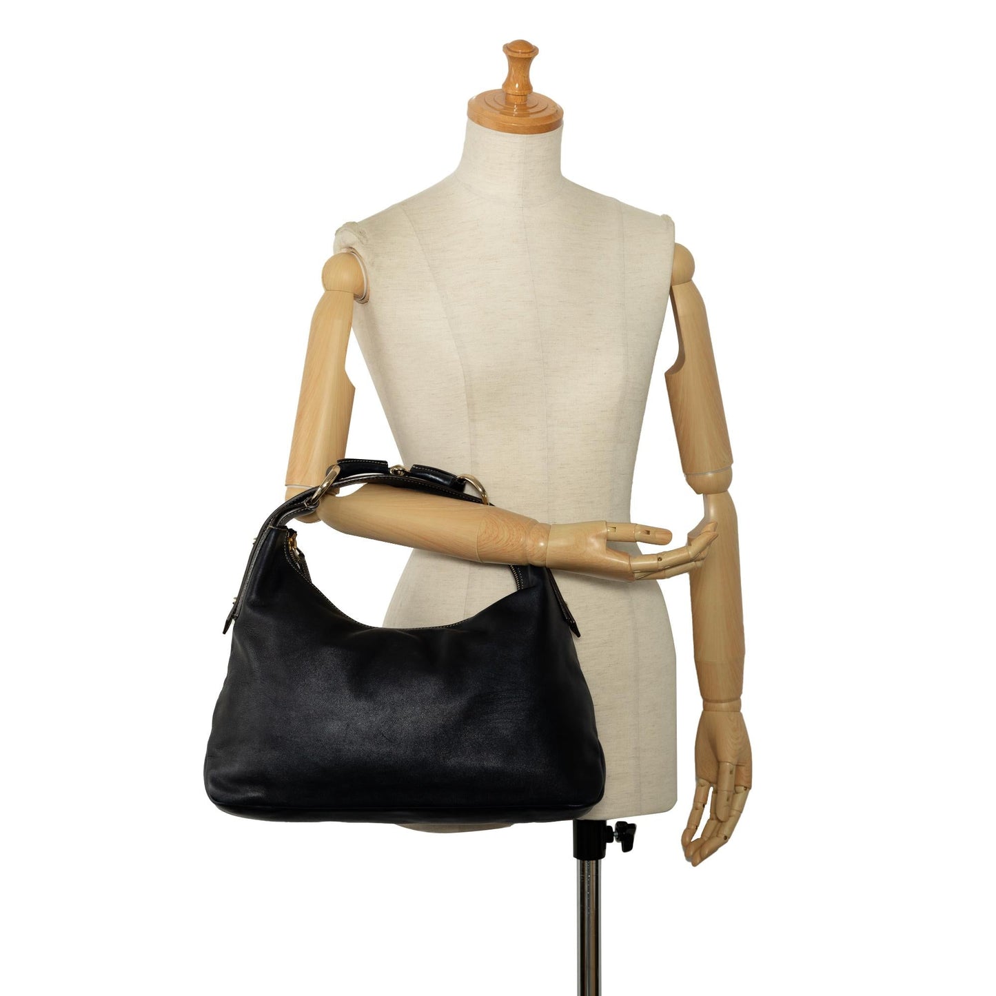 Gucci Leather Horsebit Hobo (SHG-g2QHkt)